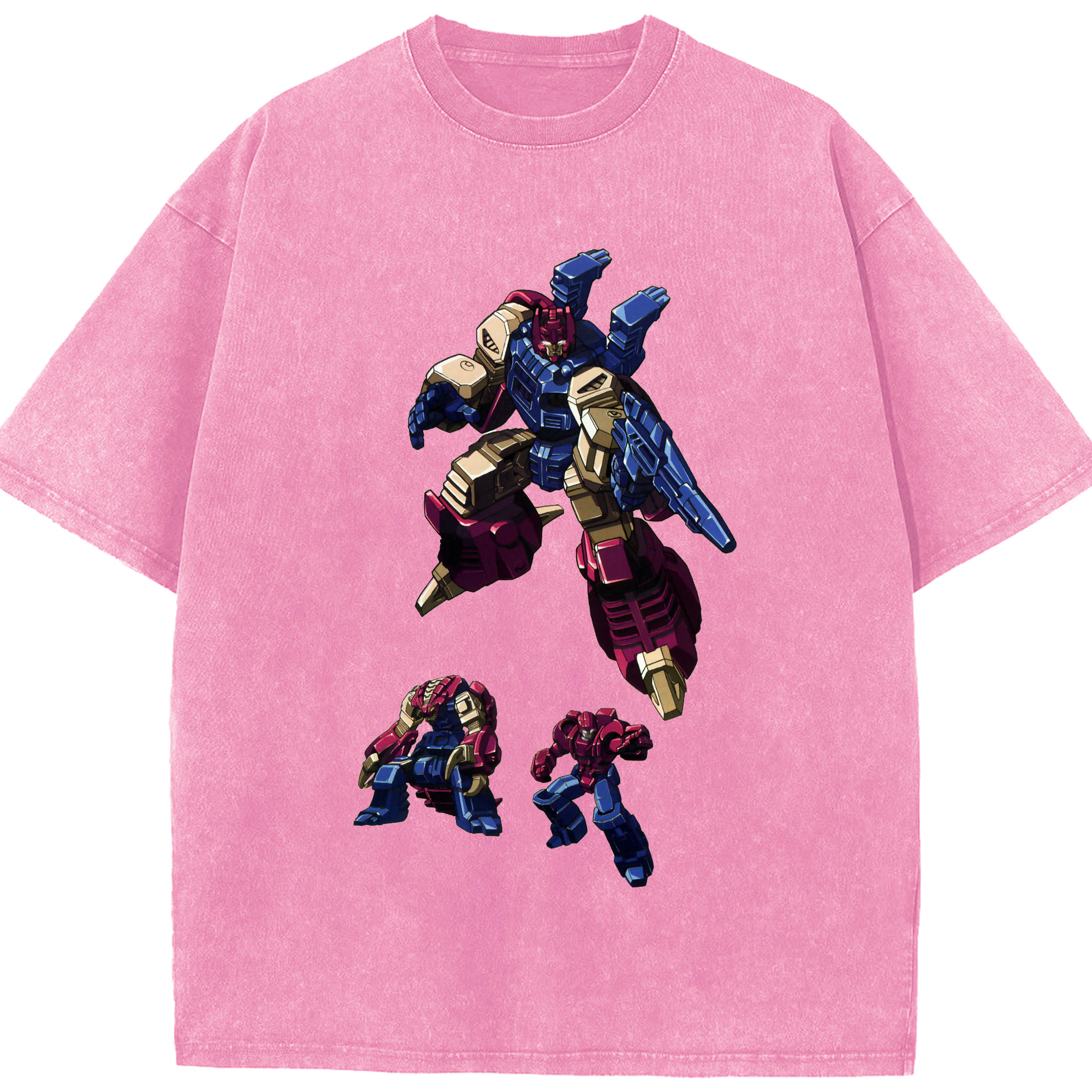 （画像用）  綿100% ヴィンテージ風 半袖Tシャツ（フロントプリント）
